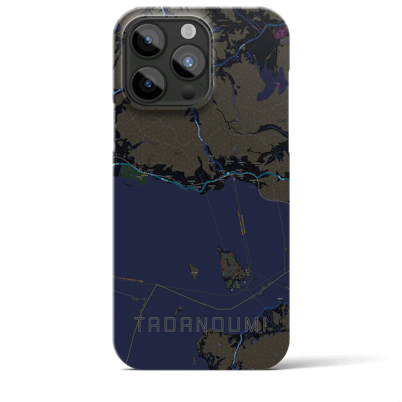 【忠海(広島県)】地図柄iPhoneケース(バックカバータイプ)