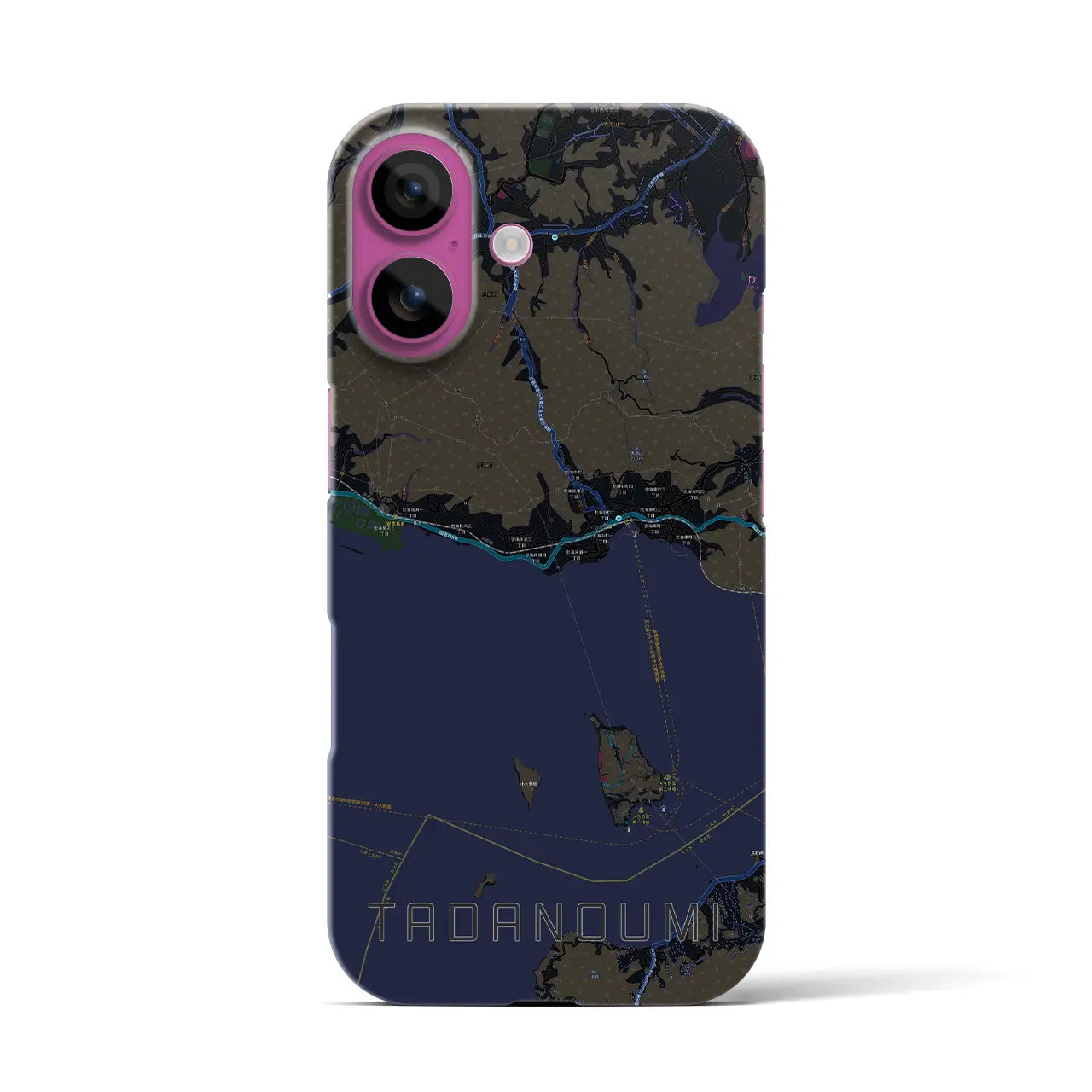【忠海(広島県)】地図柄iPhoneケース(バックカバータイプ)
