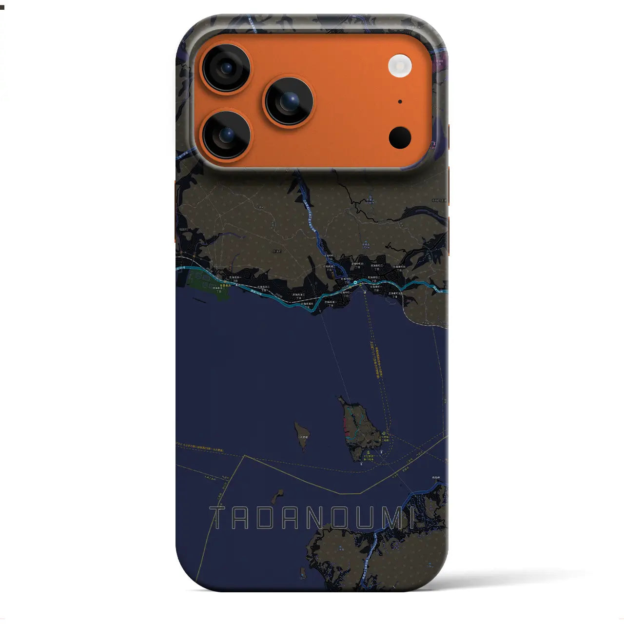 【忠海(広島県)】地図柄iPhoneケース(バックカバータイプ)