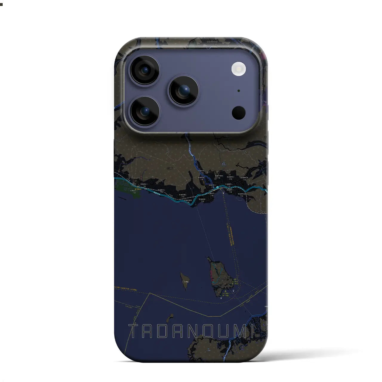 【忠海(広島県)】地図柄iPhoneケース(バックカバータイプ)