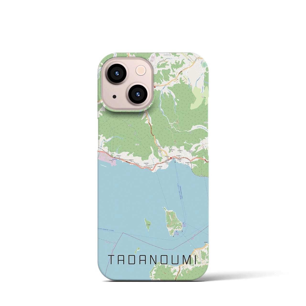 【忠海(広島県)】地図柄iPhoneケース(バックカバータイプ)