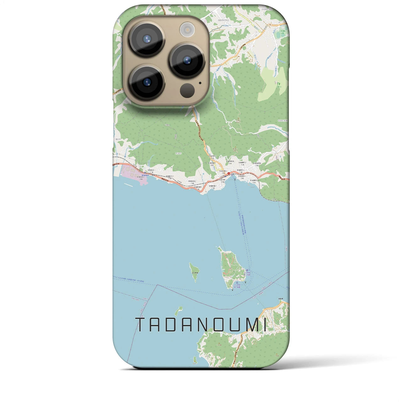 【忠海(広島県)】地図柄iPhoneケース(バックカバータイプ)