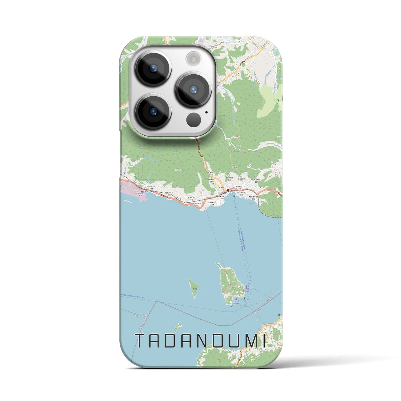 【忠海(広島県)】地図柄iPhoneケース(バックカバータイプ)