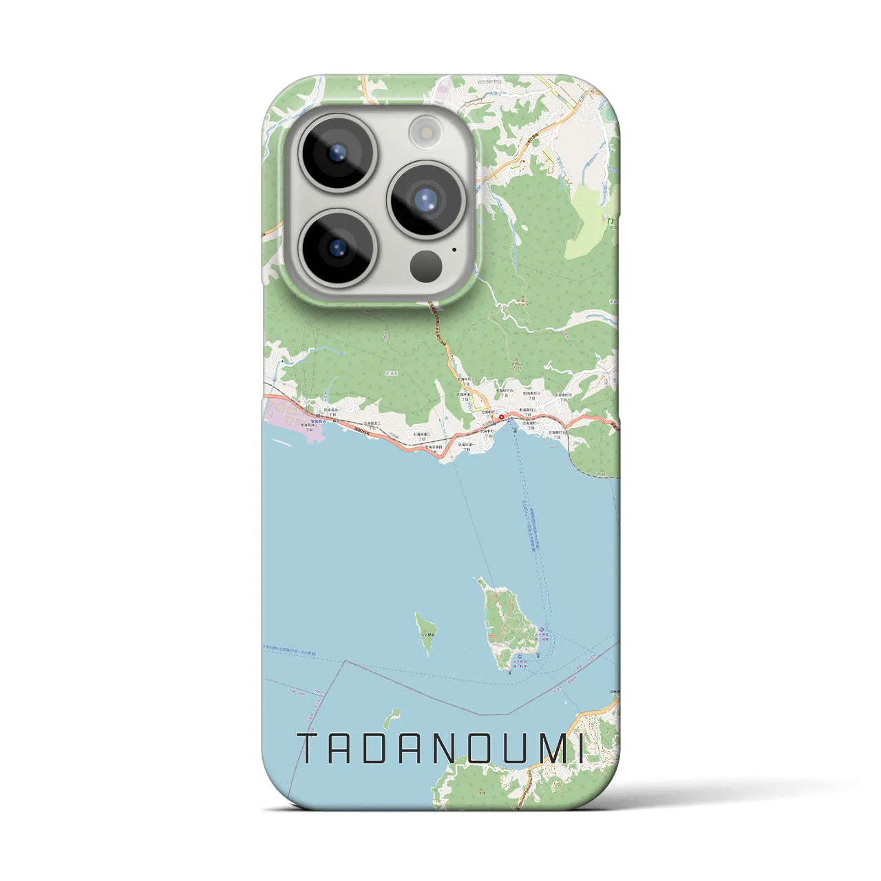 【忠海(広島県)】地図柄iPhoneケース(バックカバータイプ)