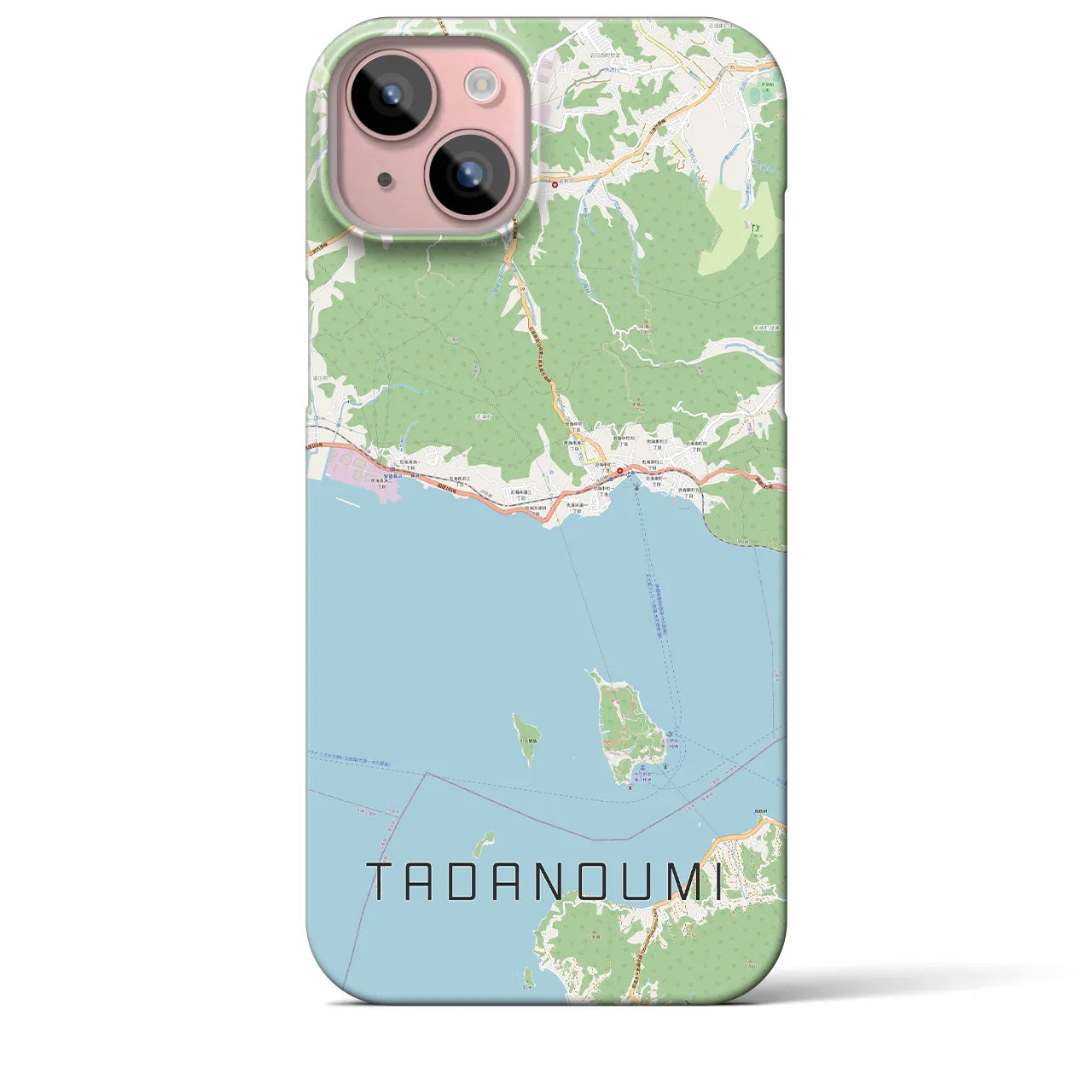 【忠海(広島県)】地図柄iPhoneケース(バックカバータイプ)