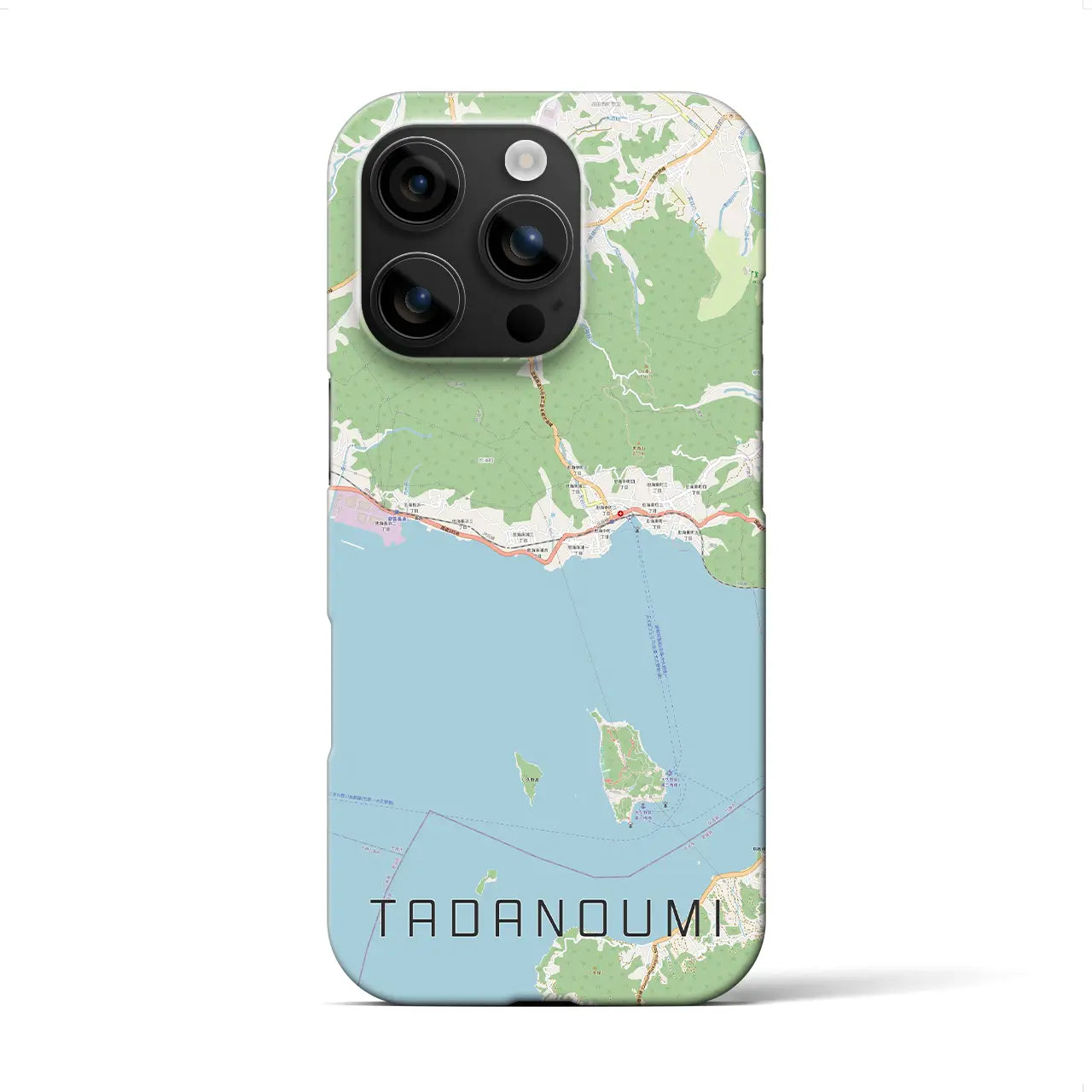 【忠海(広島県)】地図柄iPhoneケース(バックカバータイプ)
