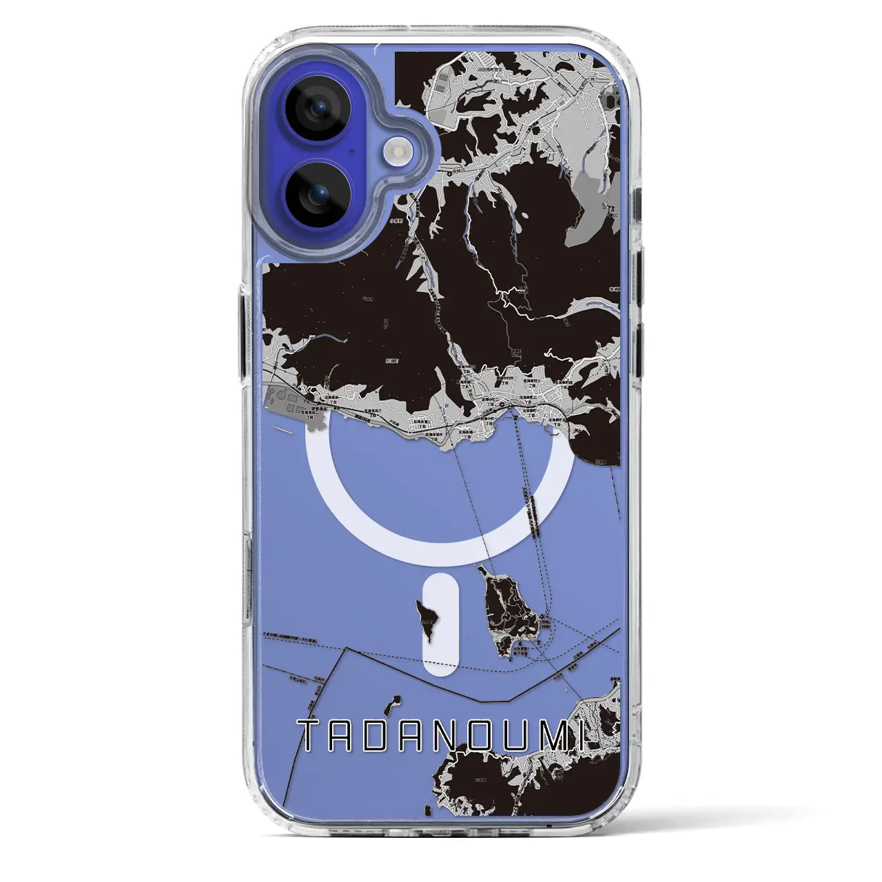 【忠海(広島県)】地図柄iPhoneケース(MagSafeタイプ)