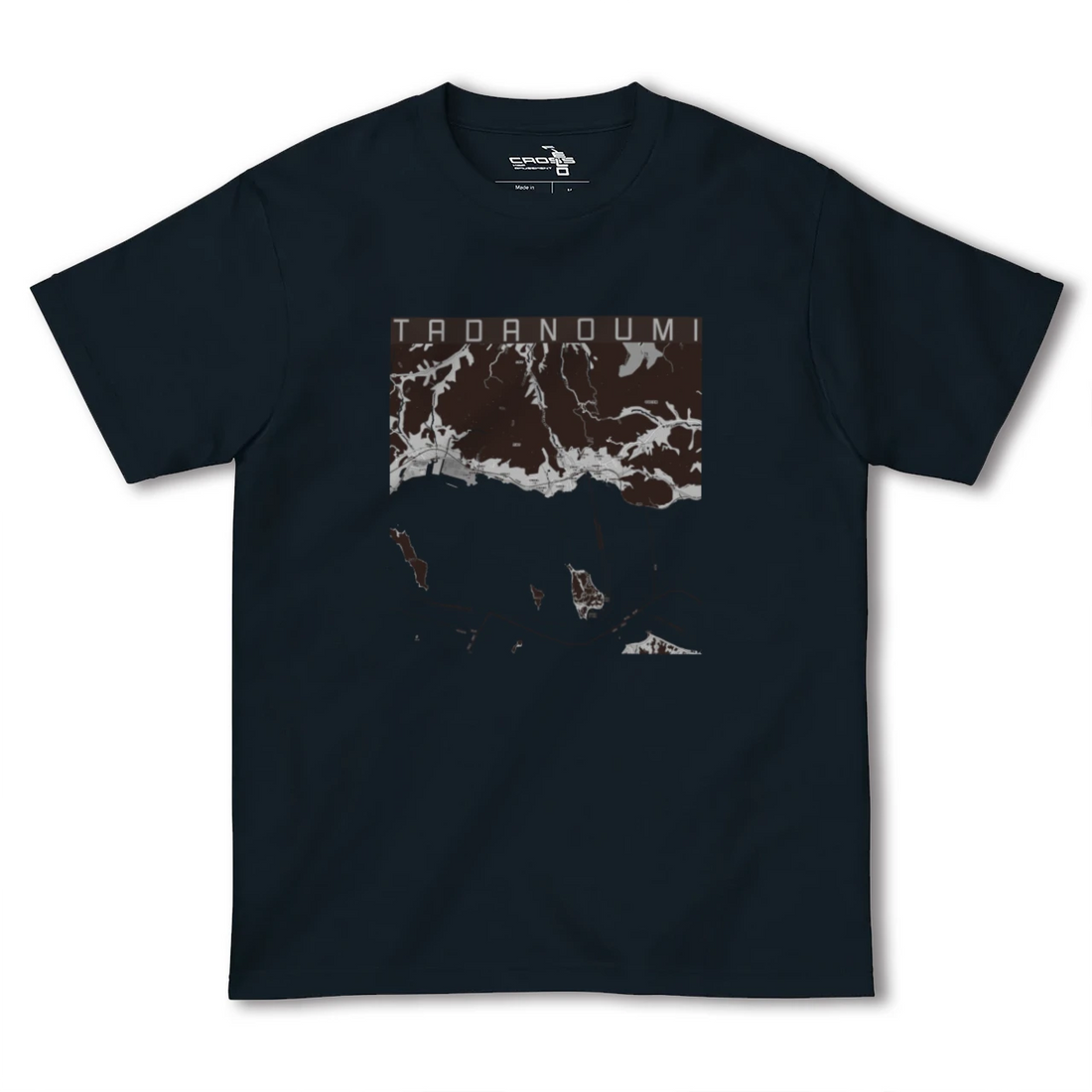 【忠海(広島県)】地図柄ヘビーウェイトTシャツ