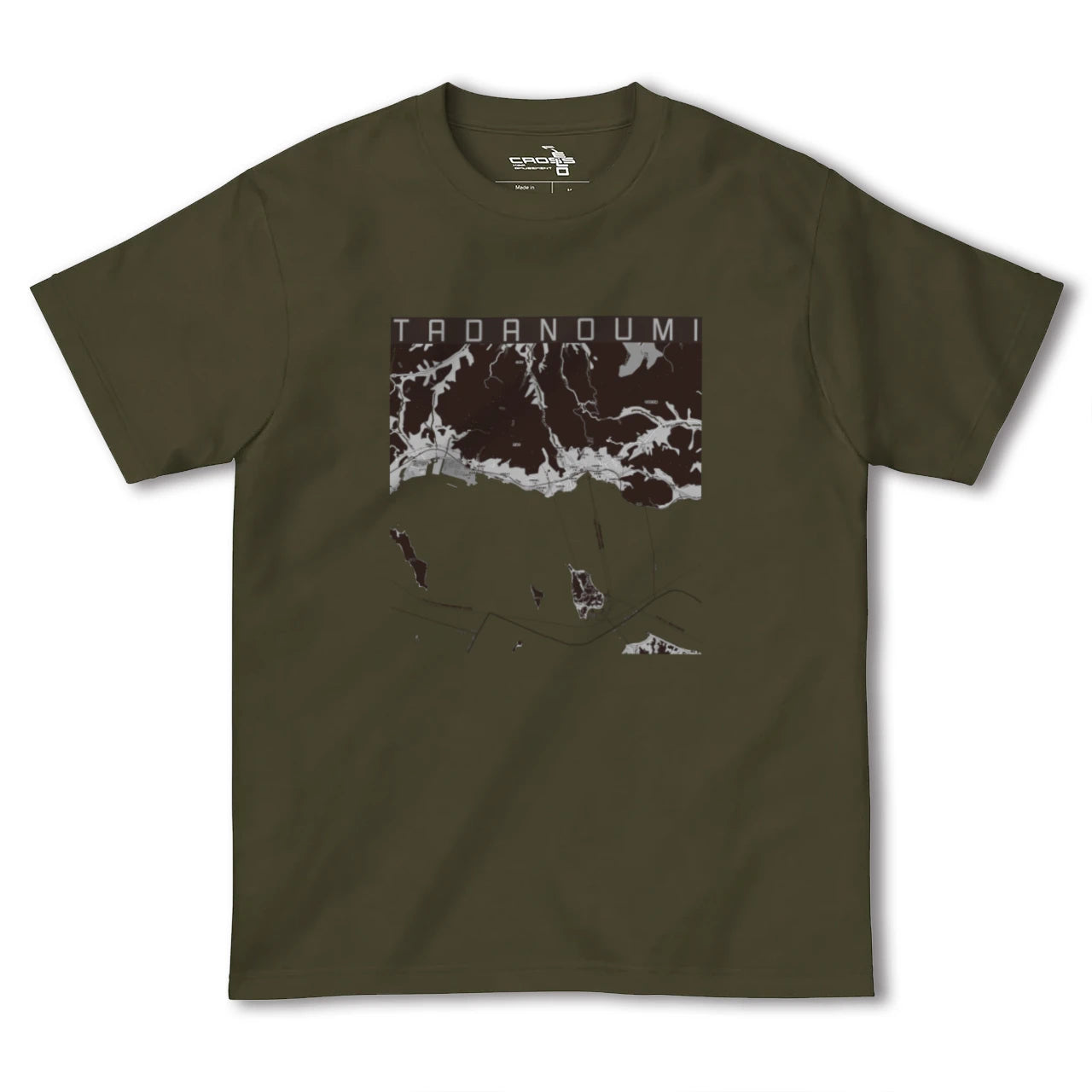 【忠海(広島県)】地図柄ヘビーウェイトTシャツ