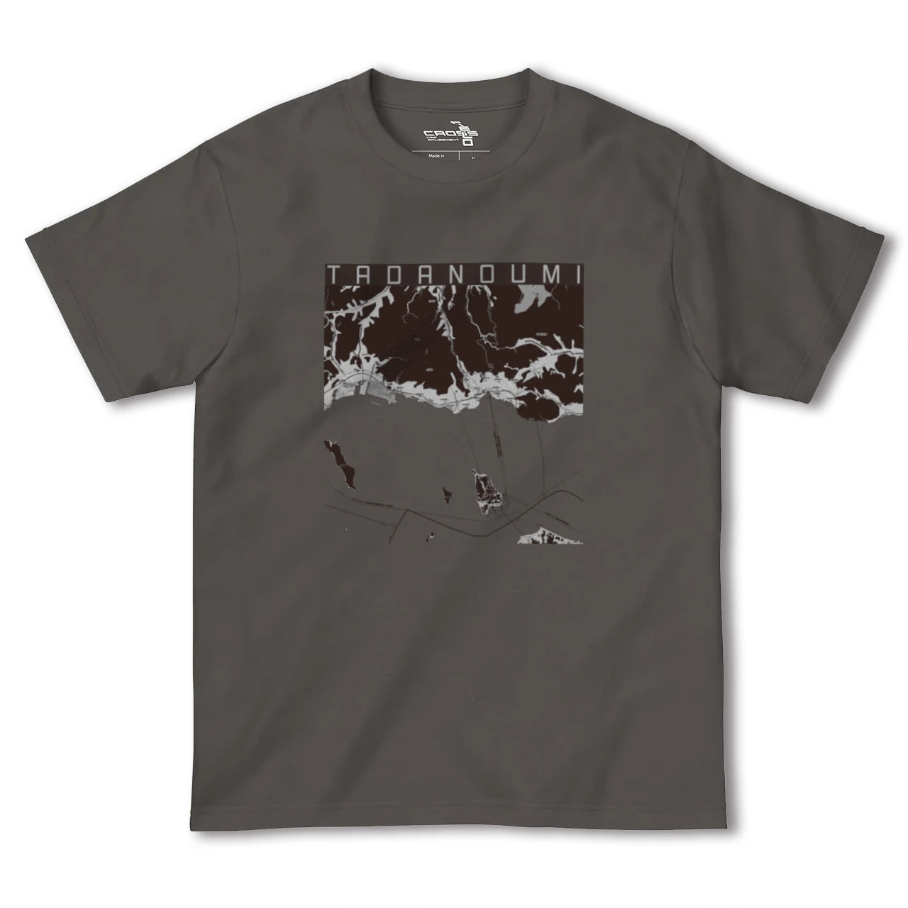 【忠海(広島県)】地図柄ヘビーウェイトTシャツ