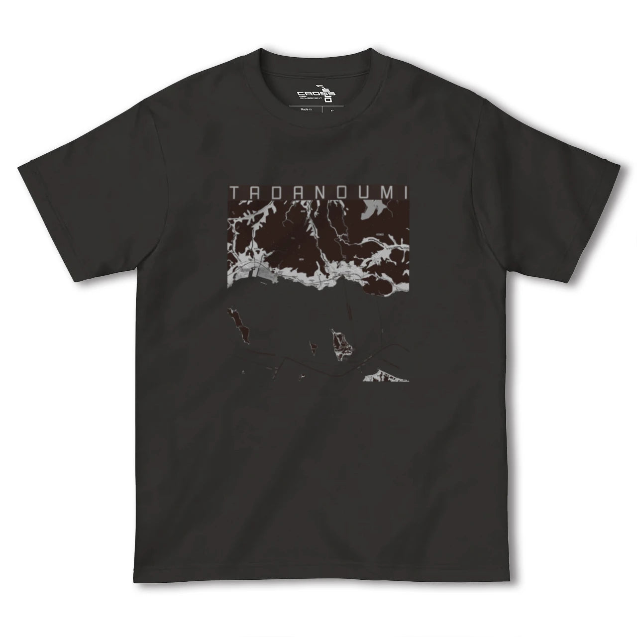 【忠海(広島県)】地図柄ヘビーウェイトTシャツ