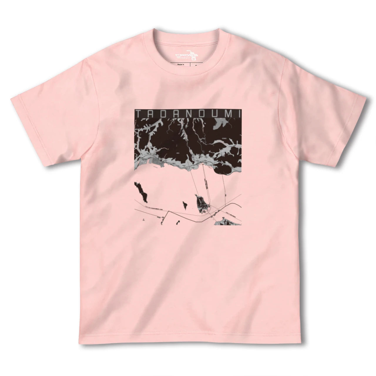 【忠海(広島県)】地図柄ヘビーウェイトTシャツ