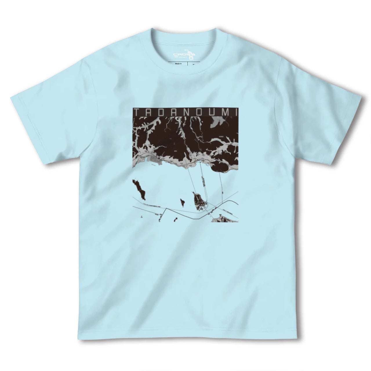 【忠海(広島県)】地図柄ヘビーウェイトTシャツ