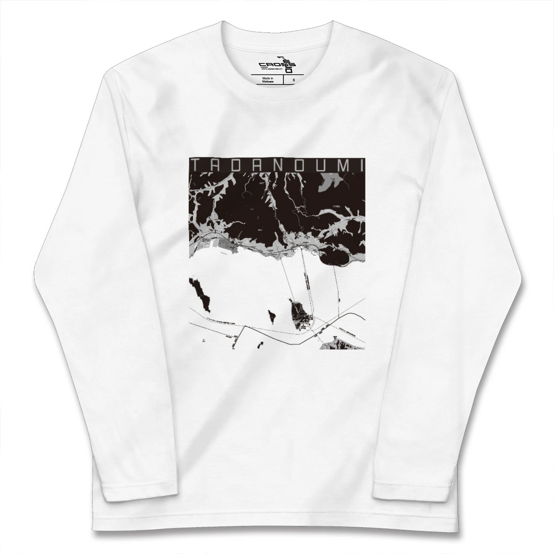 【忠海(広島県)】地図柄ロングスリーブTシャツ