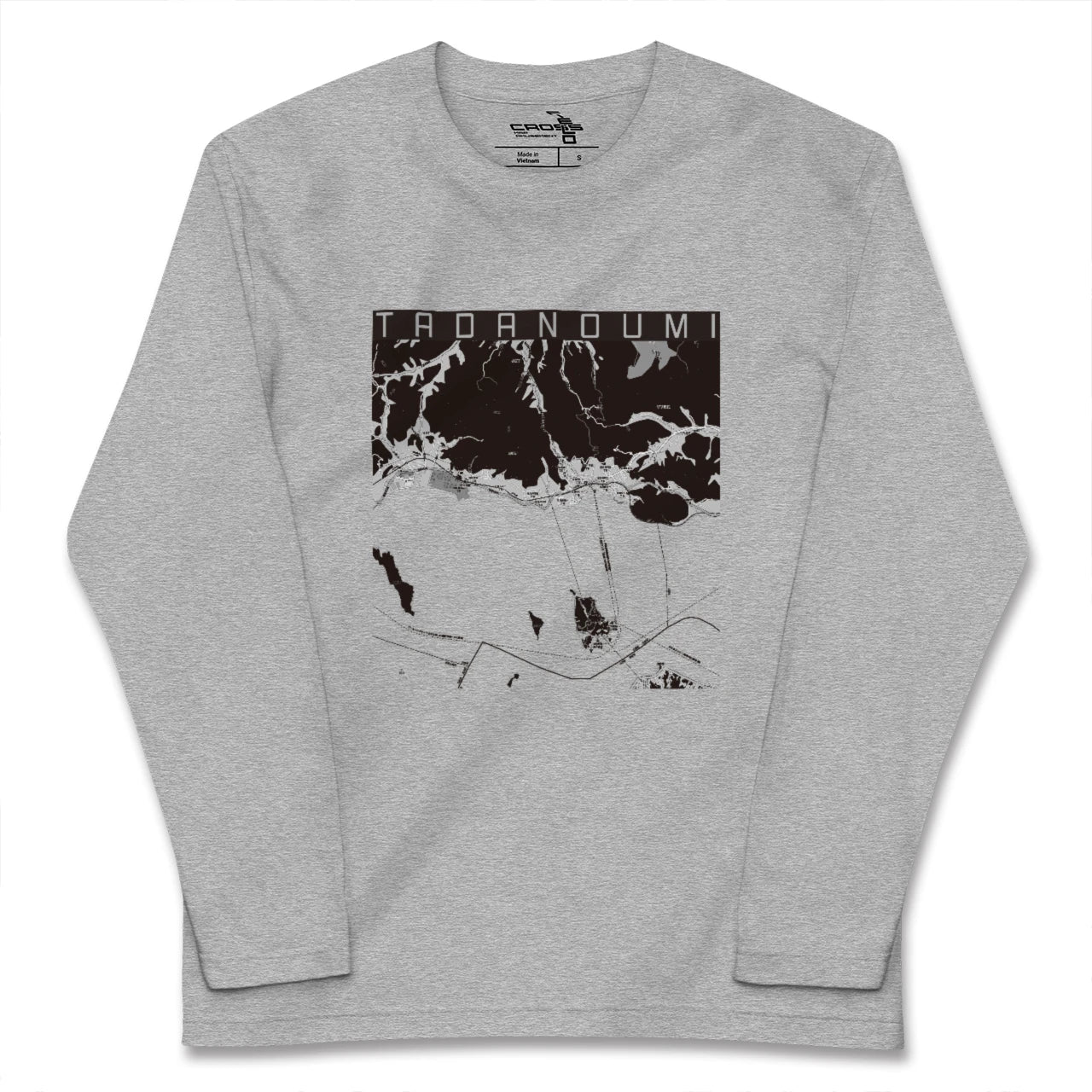 【忠海(広島県)】地図柄ロングスリーブTシャツ