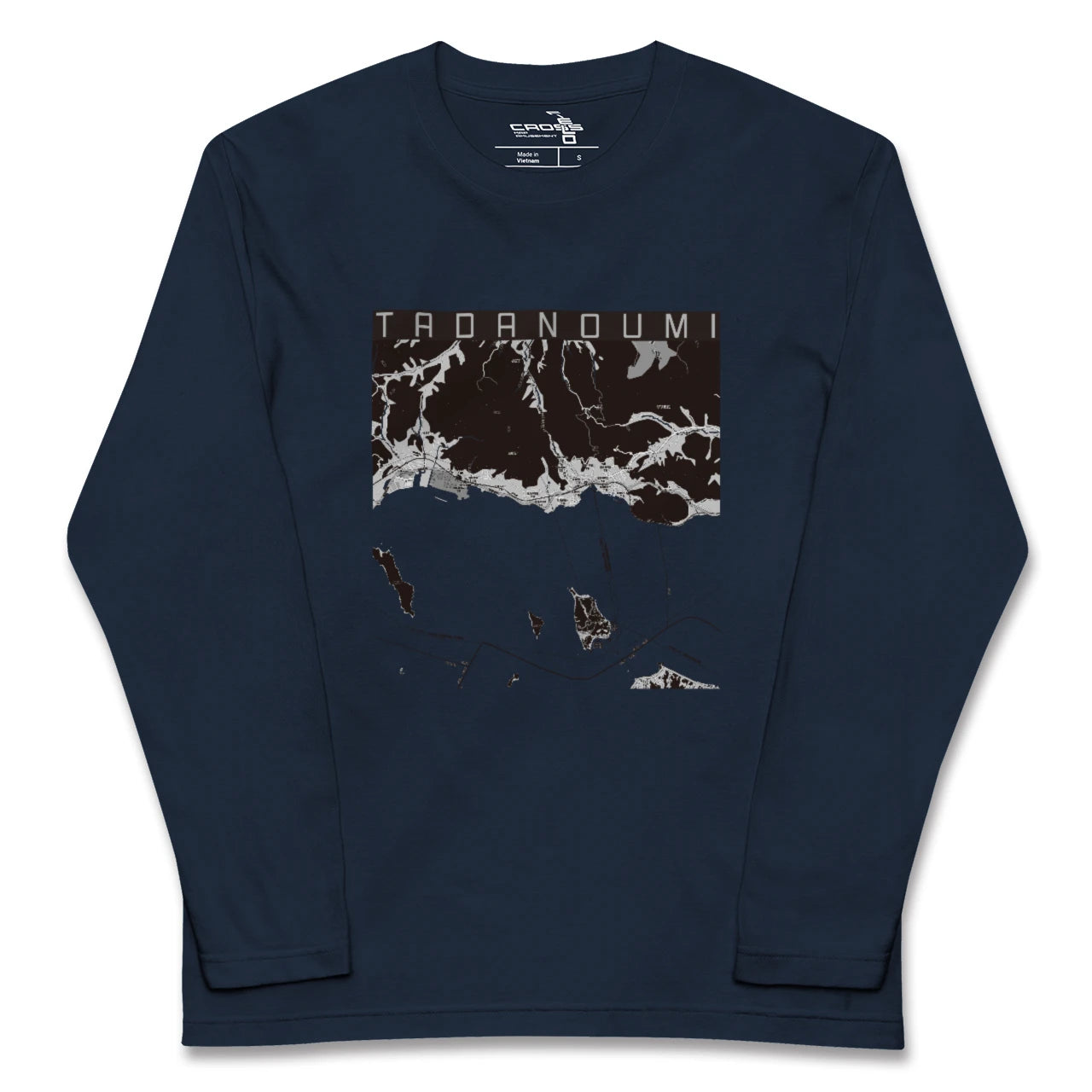 【忠海(広島県)】地図柄ロングスリーブTシャツ