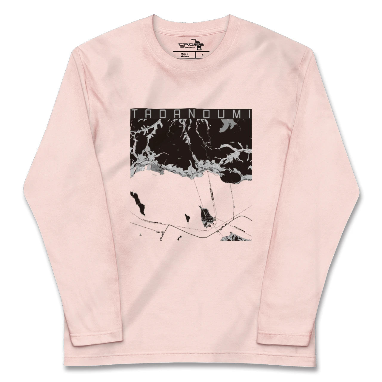 【忠海(広島県)】地図柄ロングスリーブTシャツ
