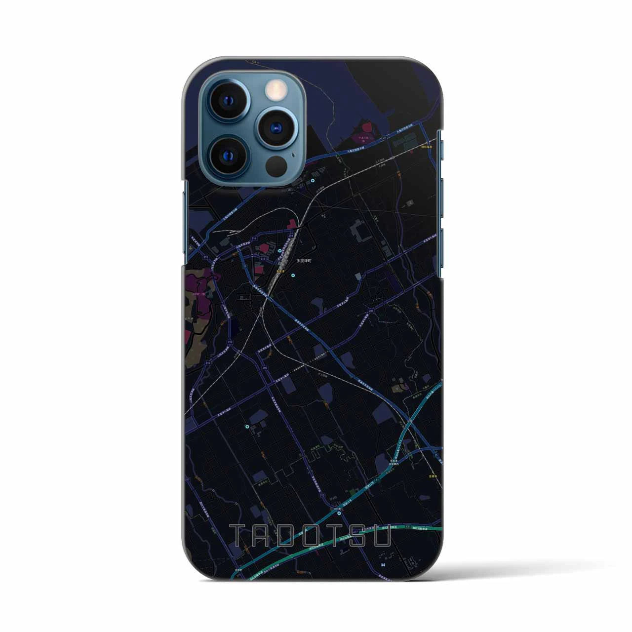 【多度津(香川県)】地図柄iPhoneケース(バックカバータイプ)