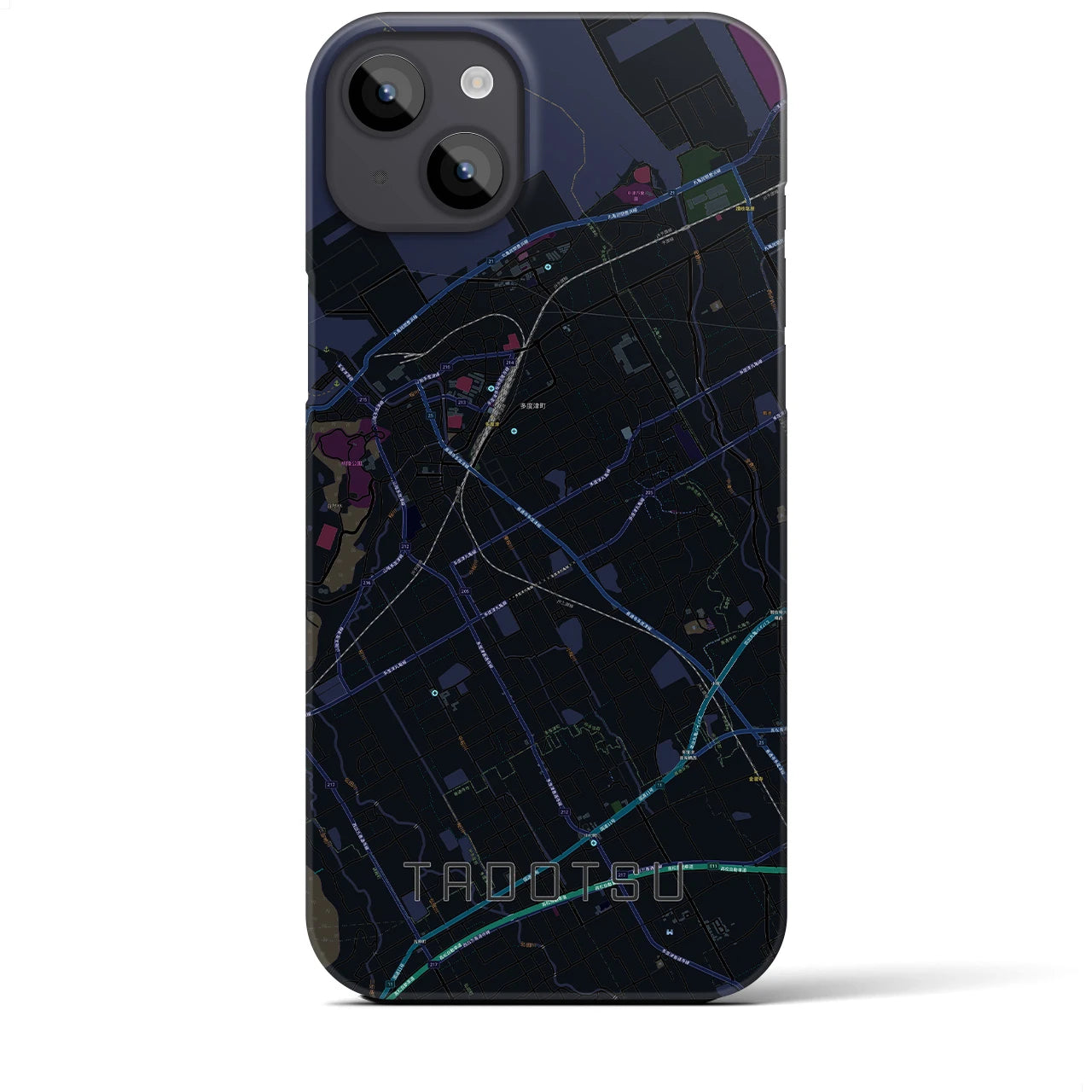 【多度津(香川県)】地図柄iPhoneケース(バックカバータイプ)