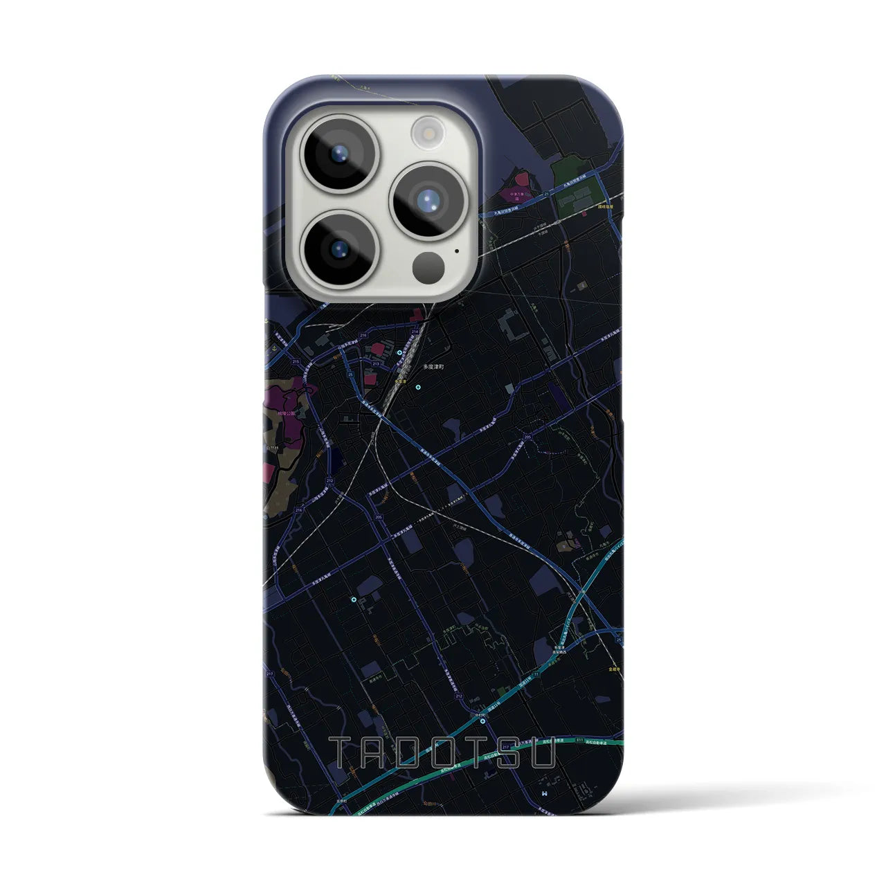 【多度津(香川県)】地図柄iPhoneケース(バックカバータイプ)