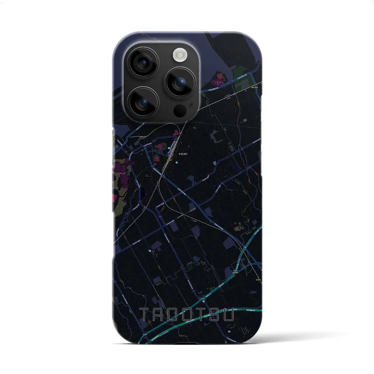 【多度津(香川県)】地図柄iPhoneケース(バックカバータイプ)