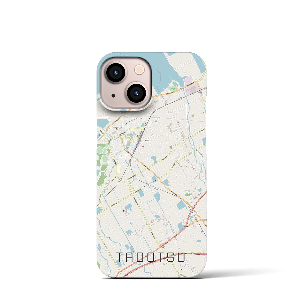 【多度津(香川県)】地図柄iPhoneケース(バックカバータイプ)