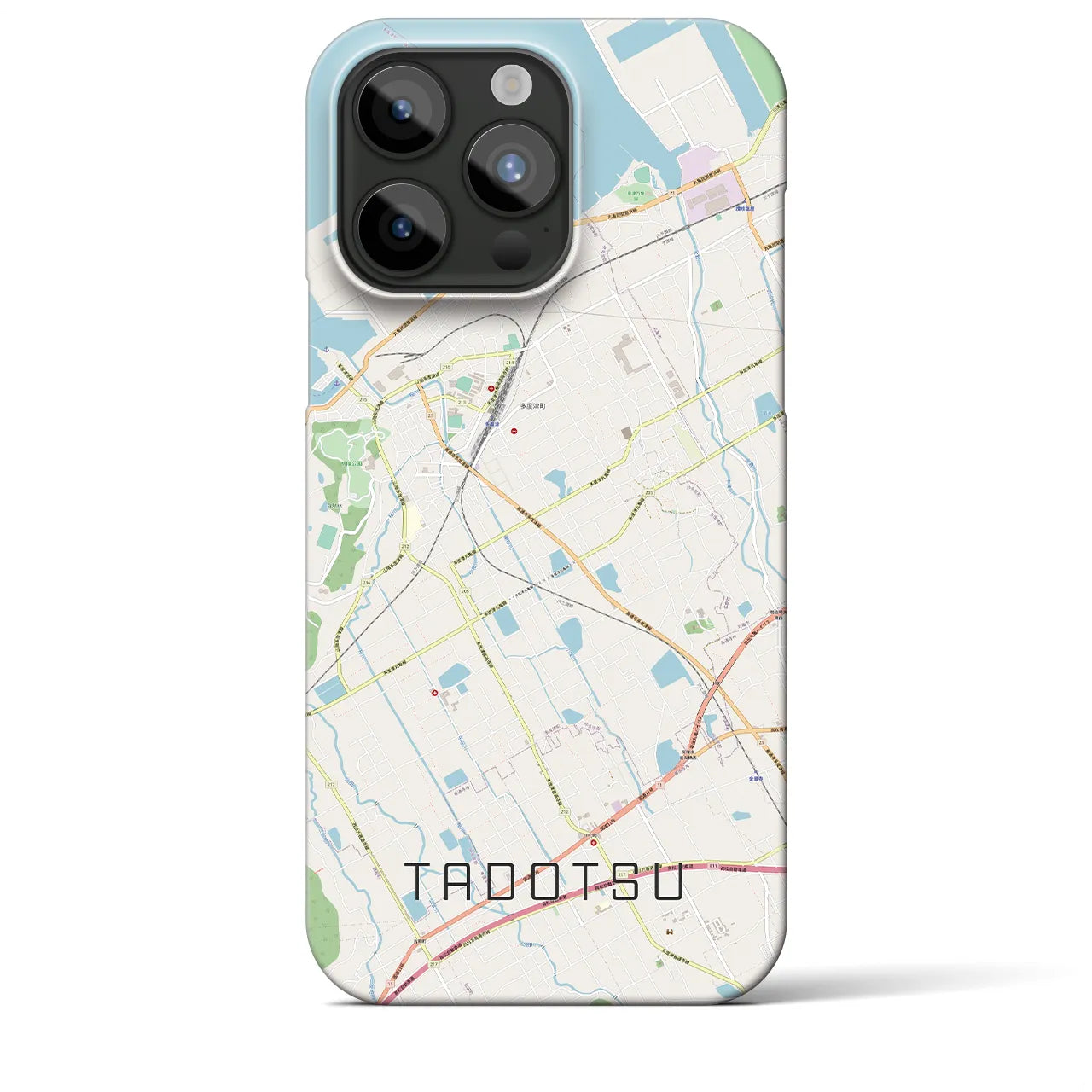 【多度津(香川県)】地図柄iPhoneケース(バックカバータイプ)