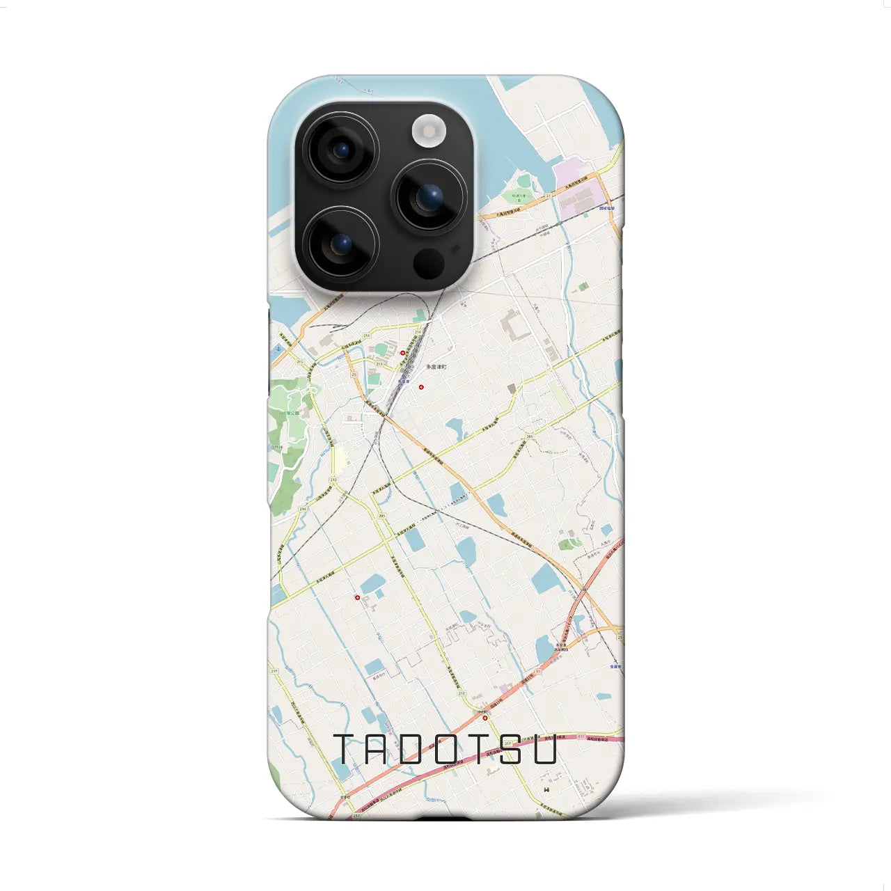 【多度津(香川県)】地図柄iPhoneケース(バックカバータイプ)