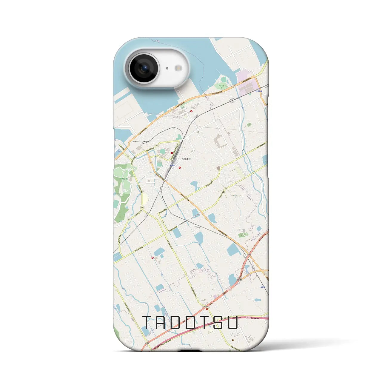 【多度津(香川県)】地図柄iPhoneケース(バックカバータイプ)