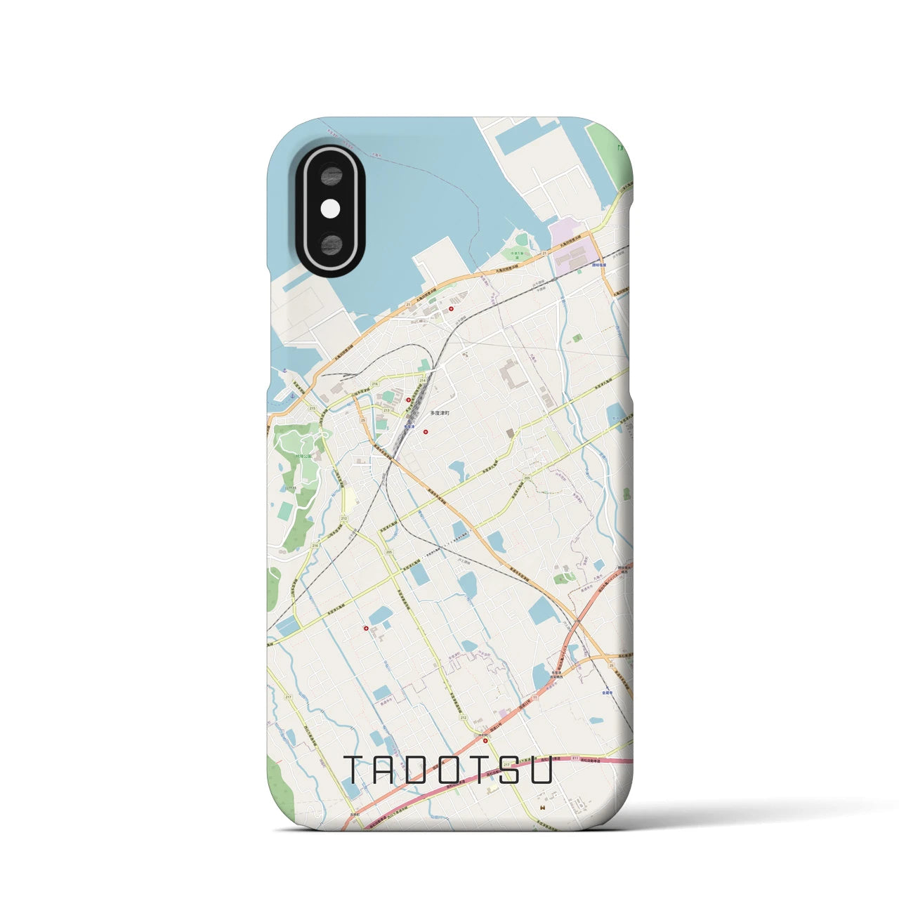 【多度津(香川県)】地図柄iPhoneケース(バックカバータイプ)