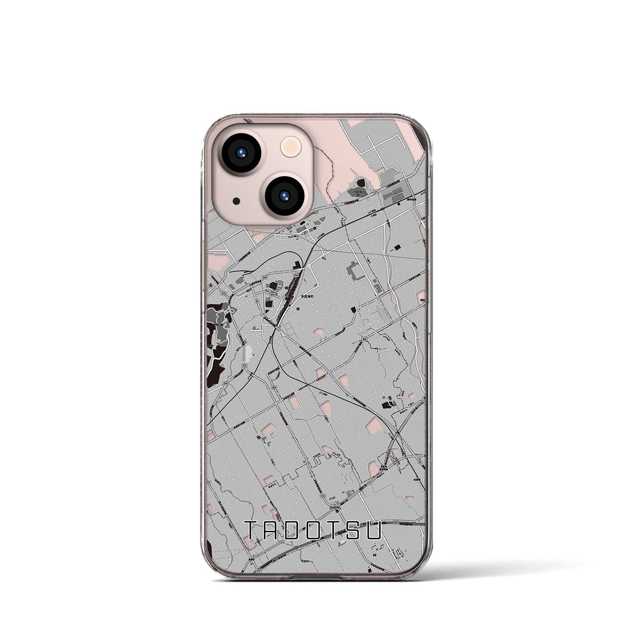 【多度津(香川県)】地図柄iPhoneケース(クリアタイプ)