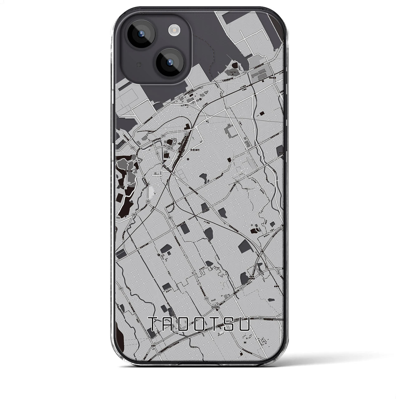 【多度津(香川県)】地図柄iPhoneケース(クリアタイプ)