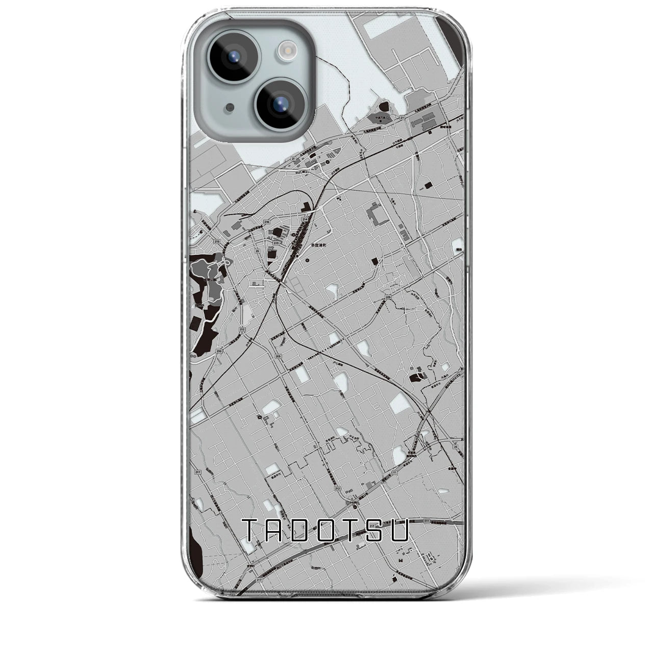 【多度津(香川県)】地図柄iPhoneケース(クリアタイプ)