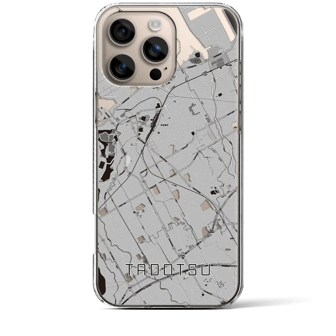 【多度津(香川県)】地図柄iPhoneケース(クリアタイプ)