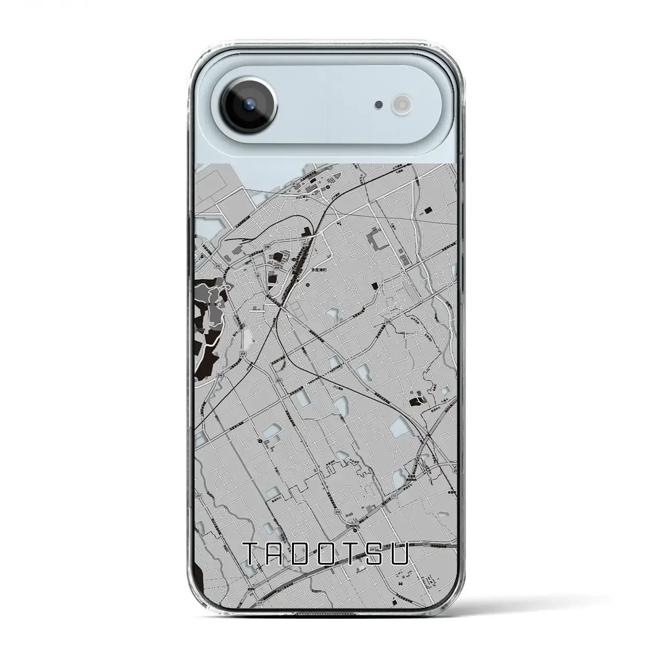 【多度津(香川県)】地図柄iPhoneケース(クリアタイプ)