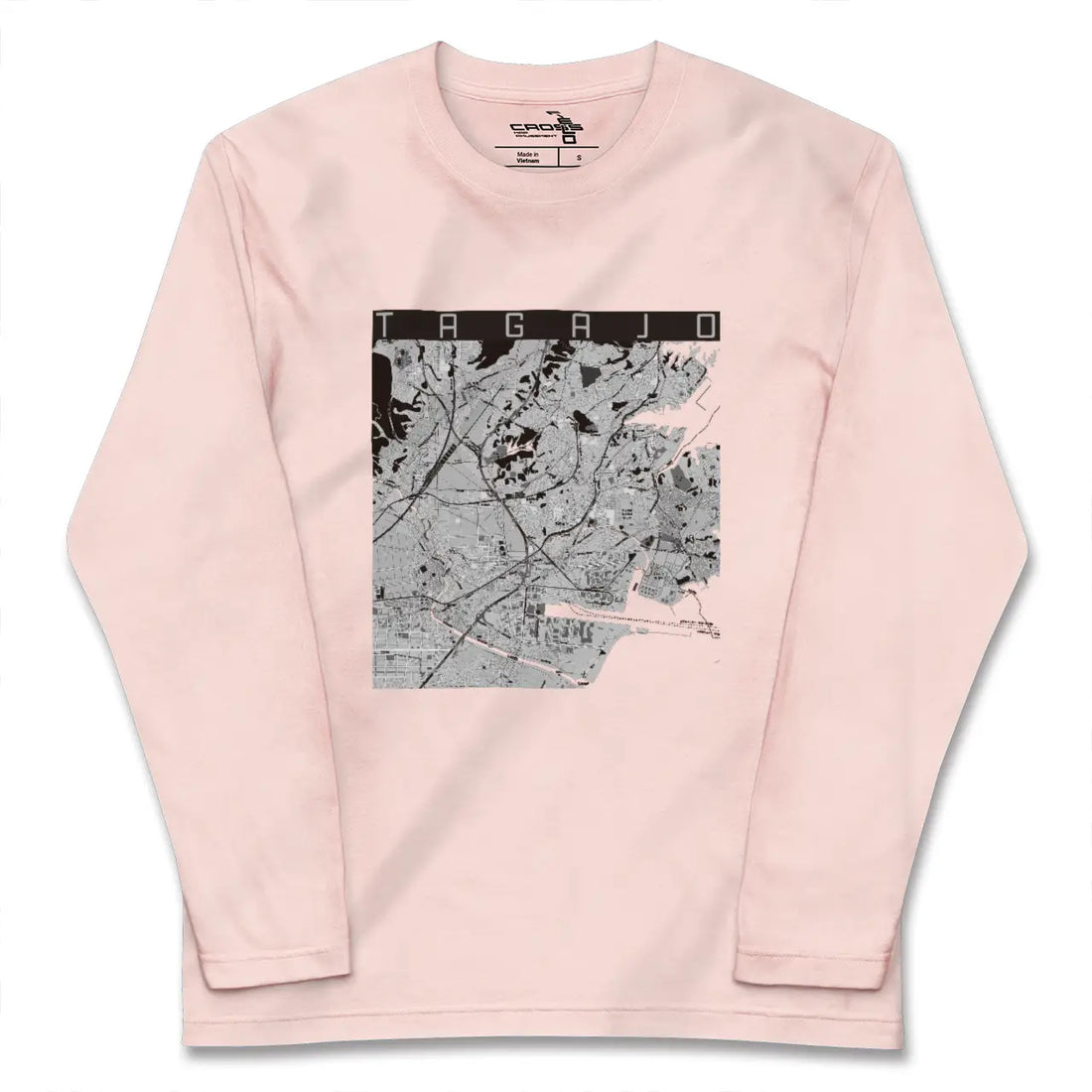 【多賀城(宮城県)】地図柄ロングスリーブTシャツ