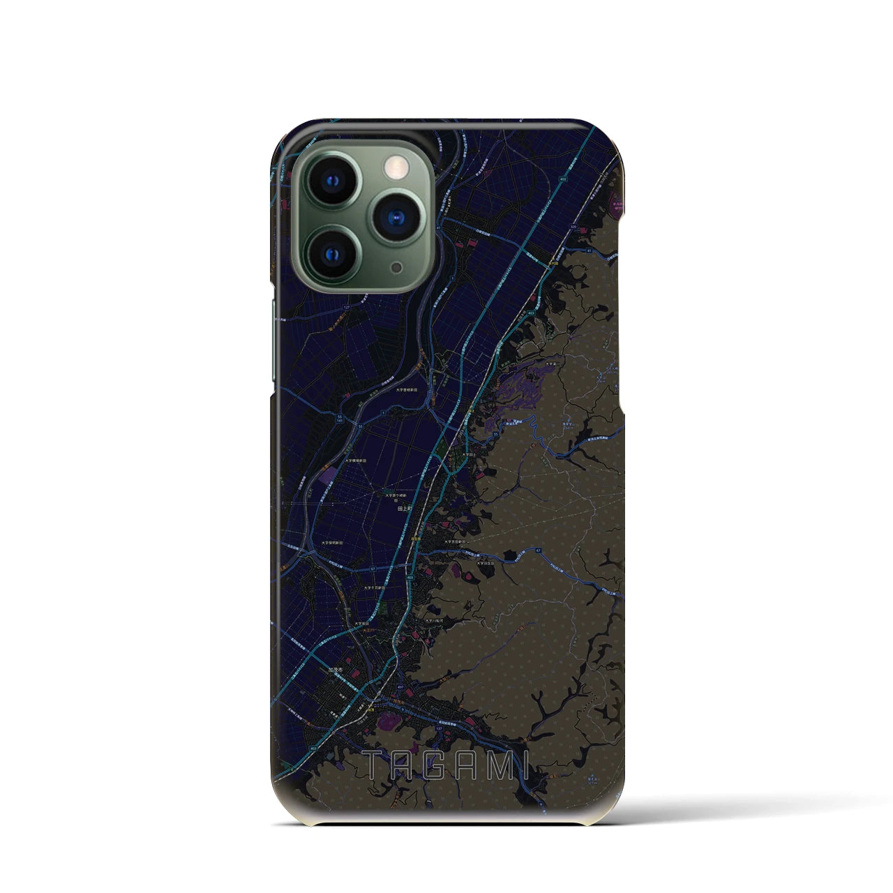 【田上(新潟県)】地図柄iPhoneケース(バックカバータイプ)