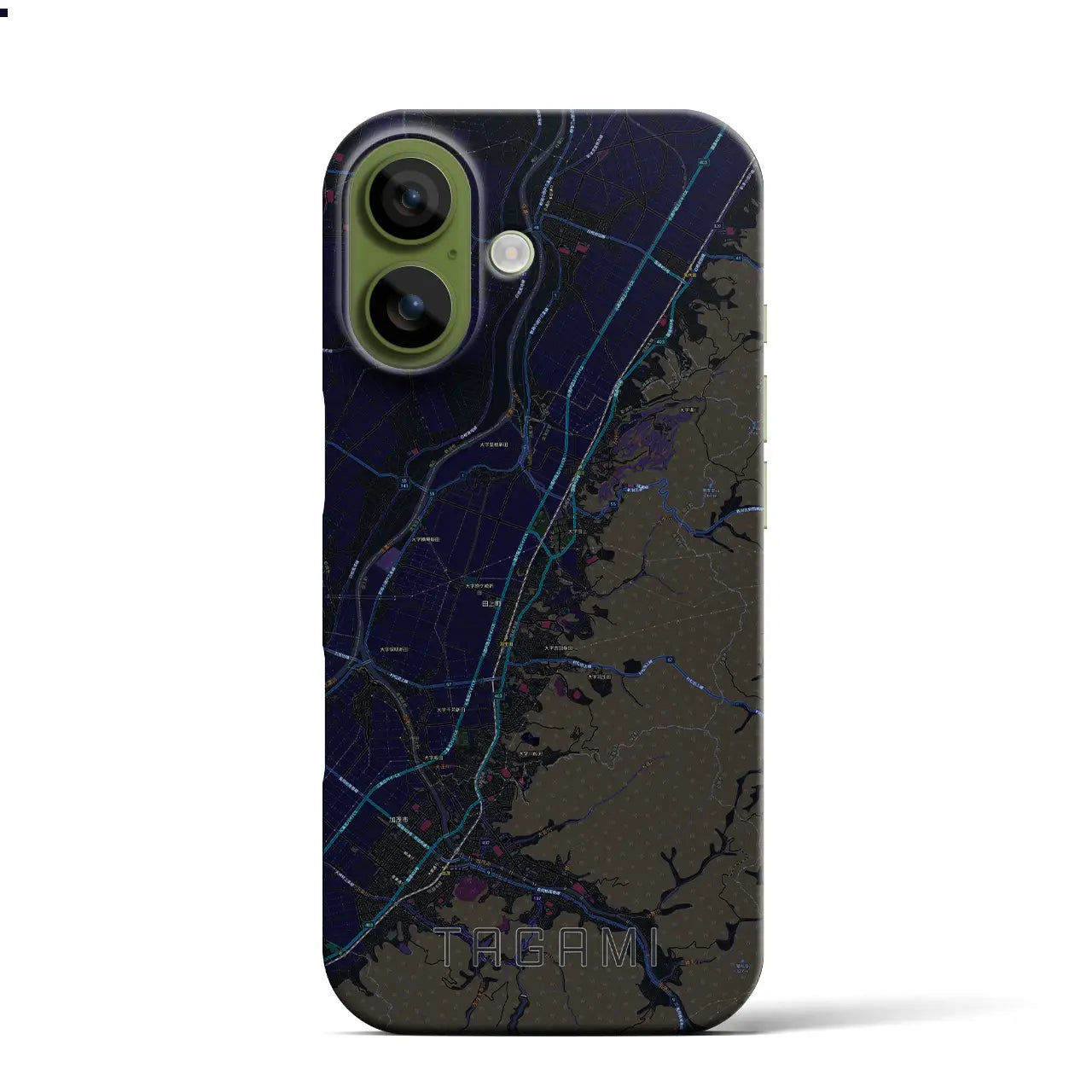 【田上(新潟県)】地図柄iPhoneケース(バックカバータイプ)