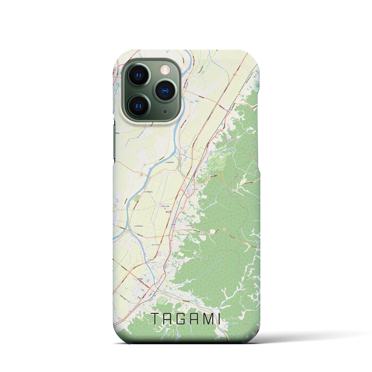 【田上(新潟県)】地図柄iPhoneケース(バックカバータイプ)