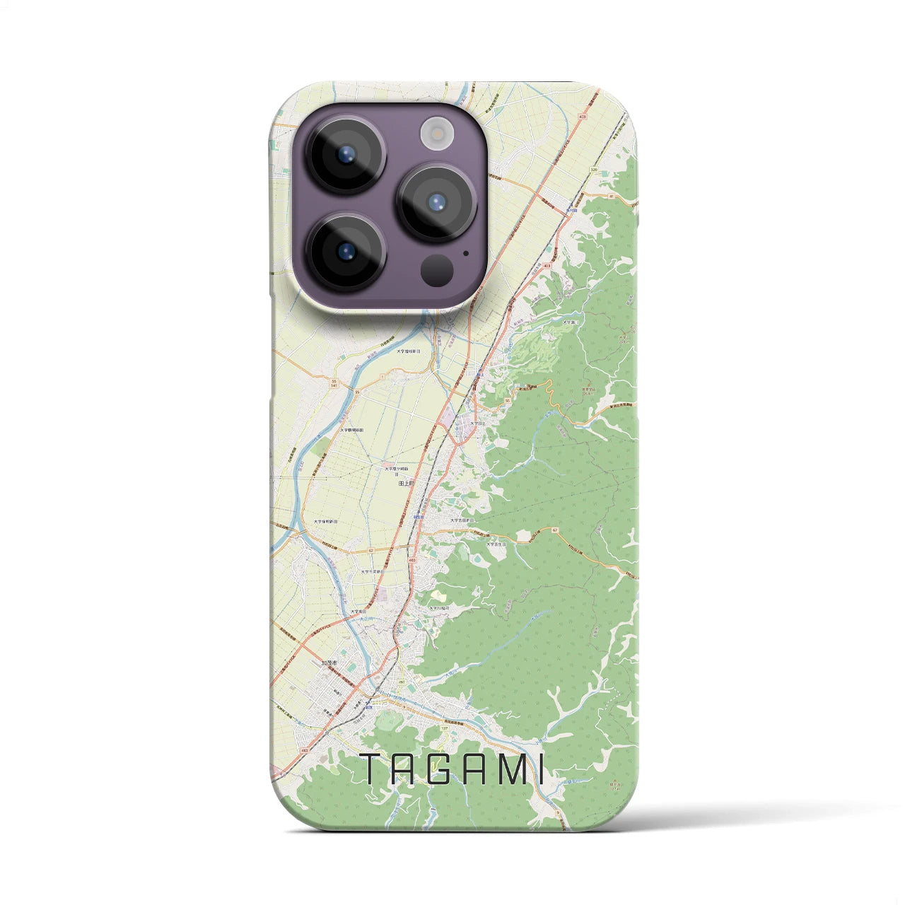 【田上(新潟県)】地図柄iPhoneケース(バックカバータイプ)