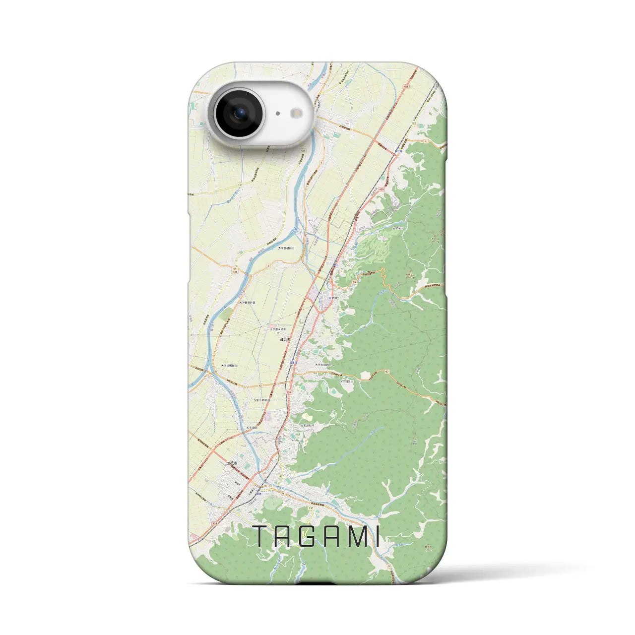 【田上(新潟県)】地図柄iPhoneケース(バックカバータイプ)