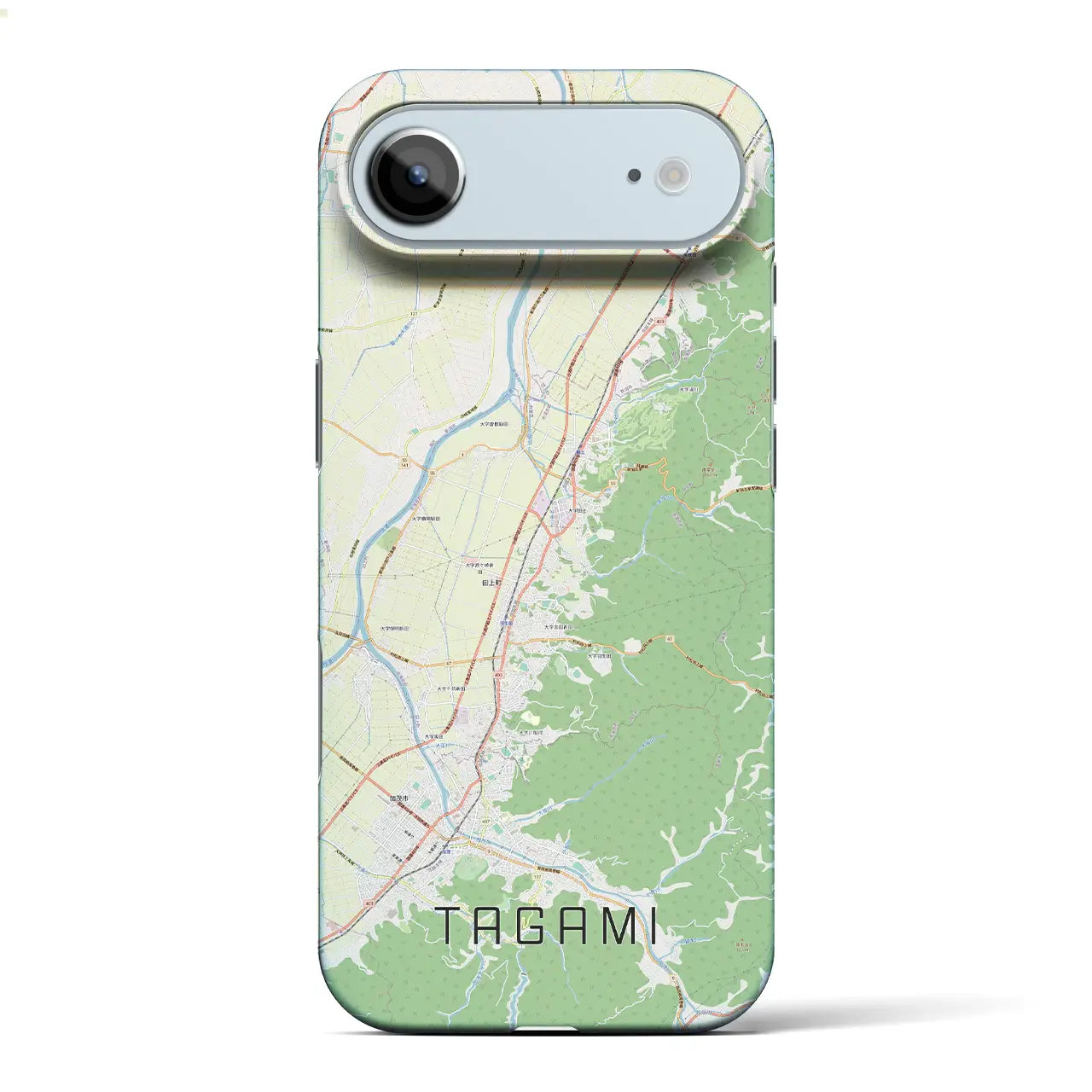 【田上(新潟県)】地図柄iPhoneケース(バックカバータイプ)