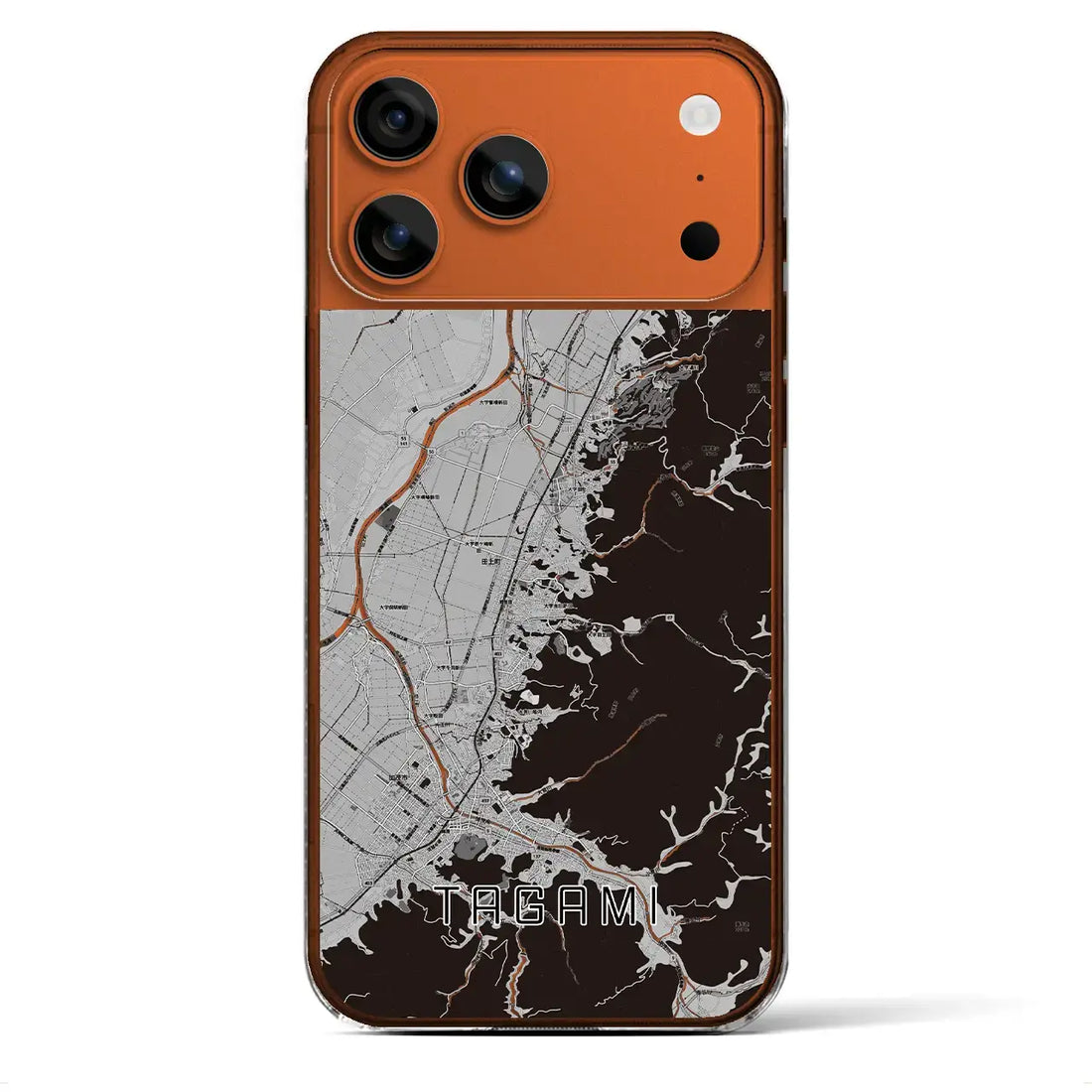 【田上(新潟県)】地図柄iPhoneケース(クリアタイプ)