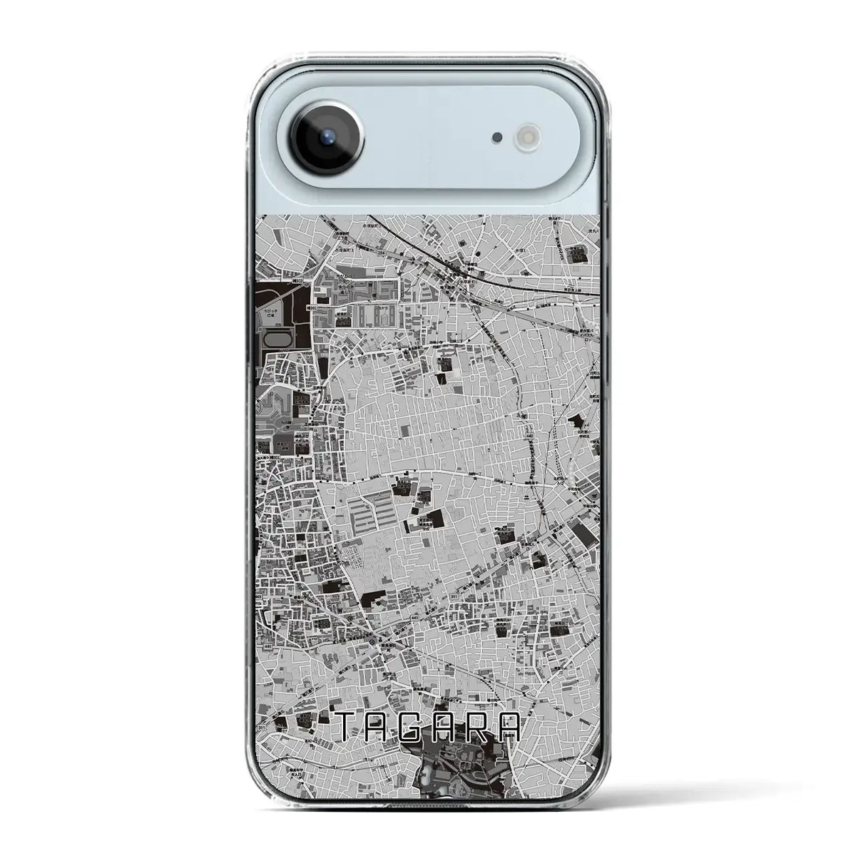 【田柄(東京都)】地図柄iPhoneケース(クリアタイプ)