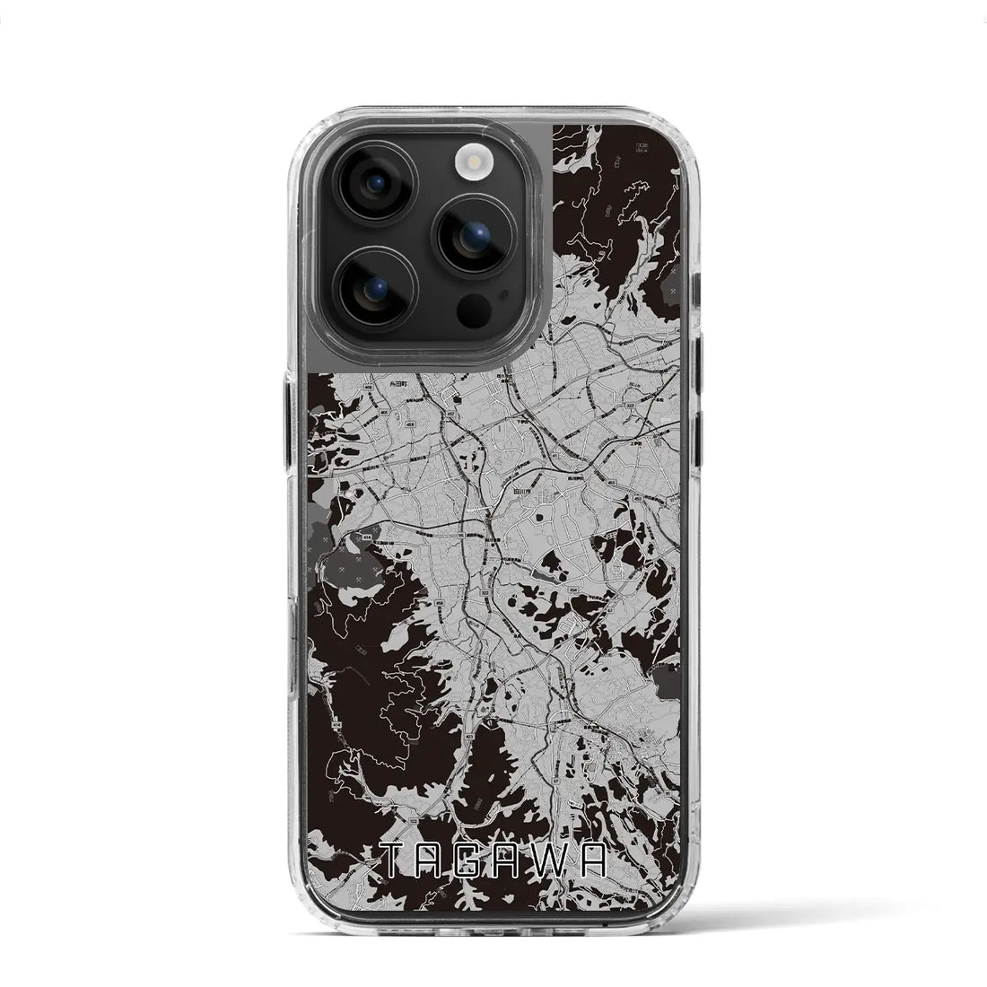 【田川(福岡県)】地図柄iPhoneケース(MagSafeタイプ)