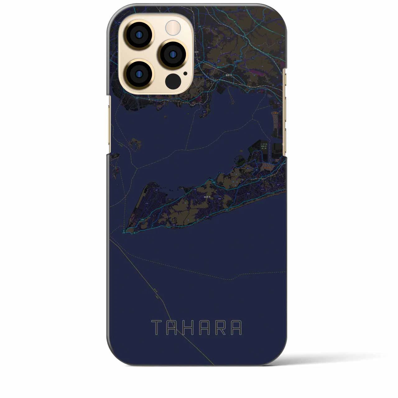 【田原(愛知県)】地図柄iPhoneケース(バックカバータイプ)