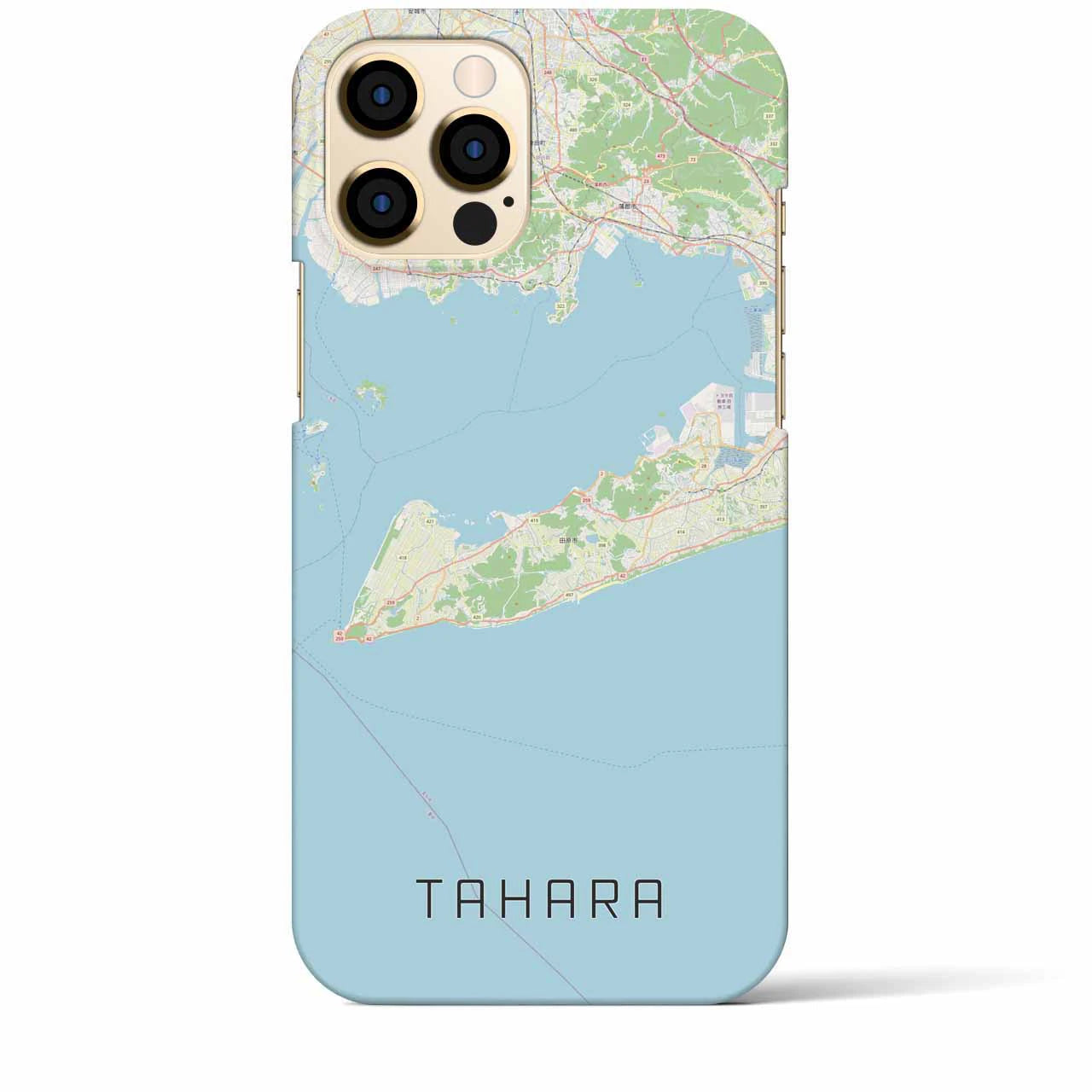 【田原(愛知県)】地図柄iPhoneケース(バックカバータイプ)