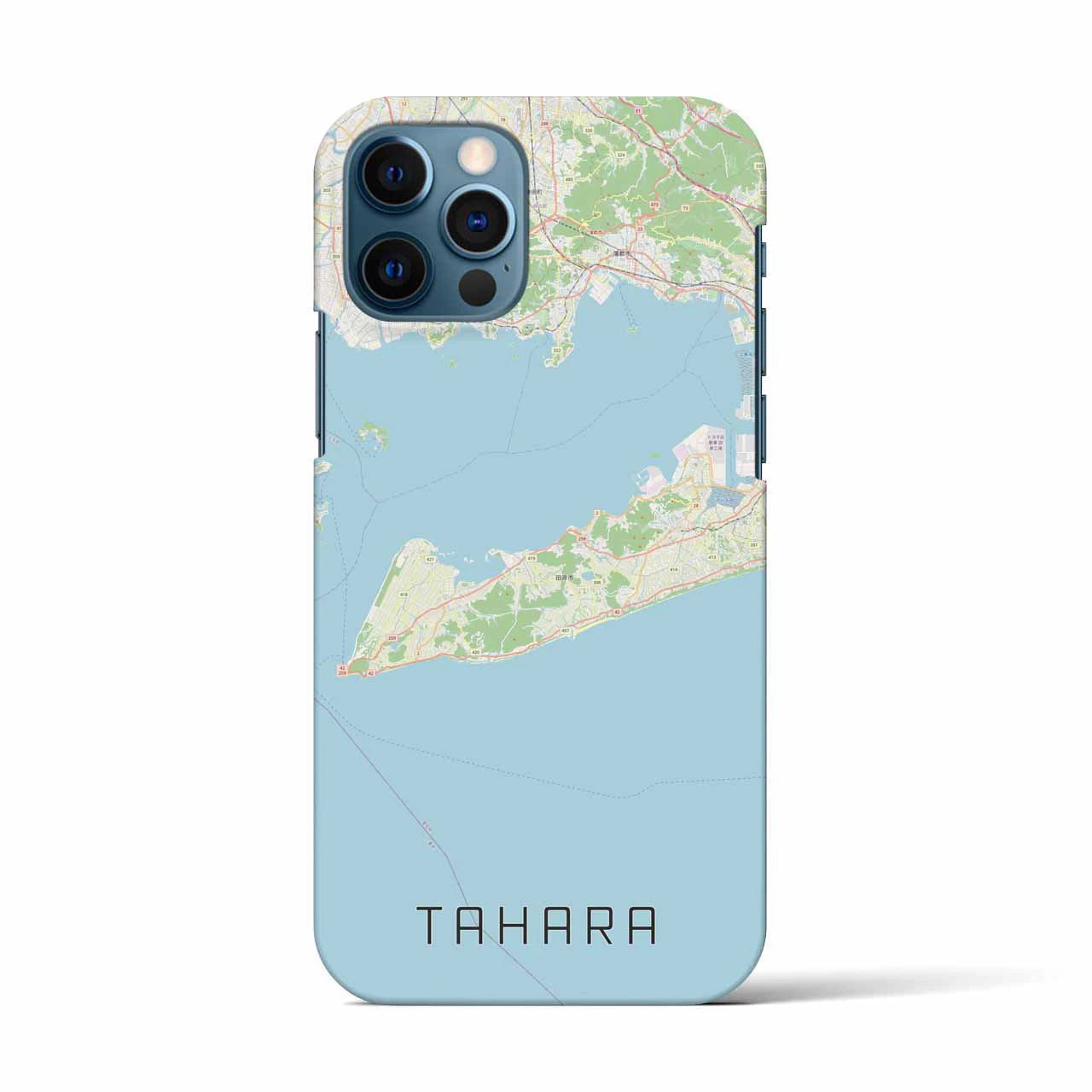 【田原(愛知県)】地図柄iPhoneケース(バックカバータイプ)