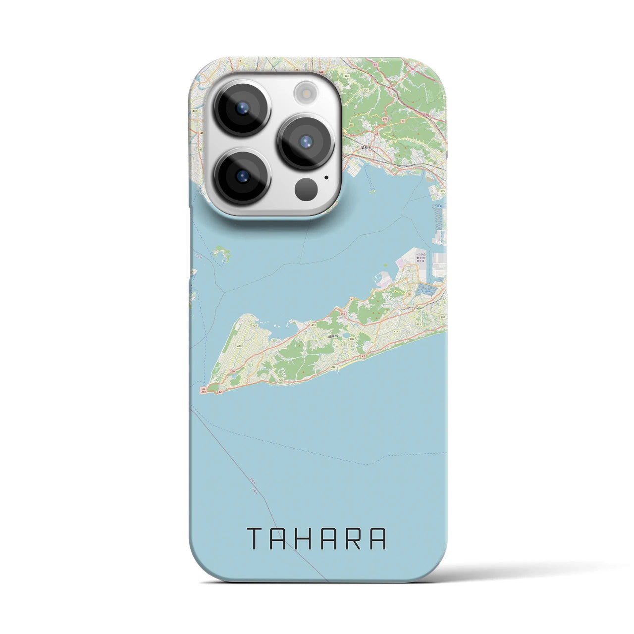 【田原(愛知県)】地図柄iPhoneケース(バックカバータイプ)