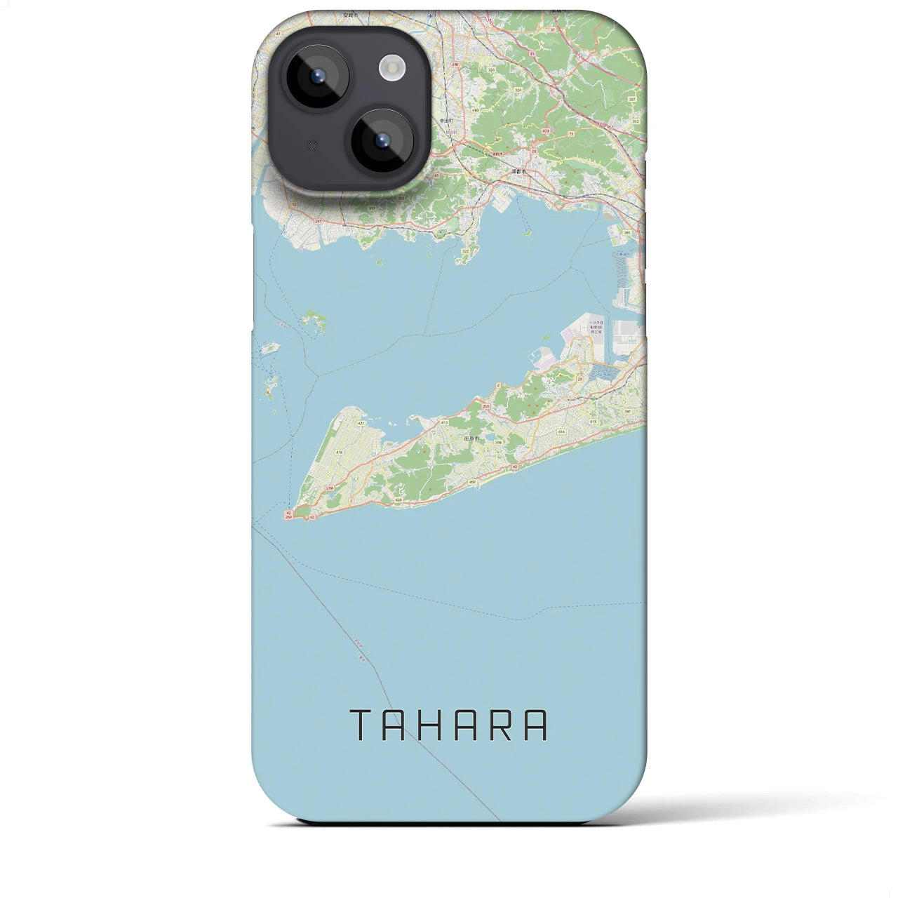 【田原(愛知県)】地図柄iPhoneケース(バックカバータイプ)